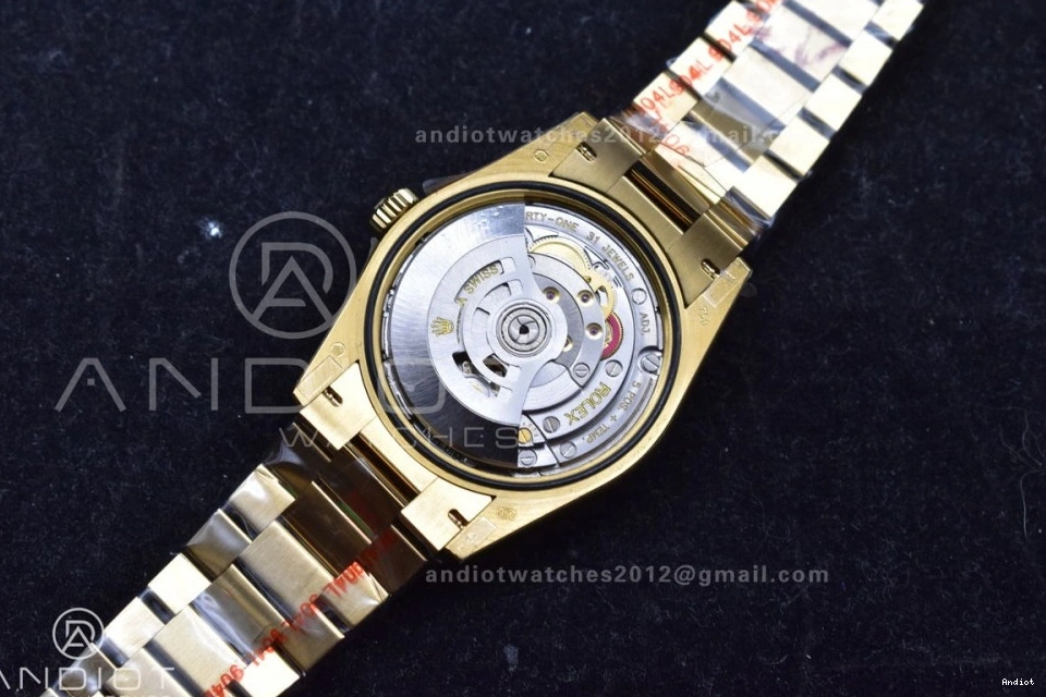 904L Mark with V5 Steel 36 vr3255 Weight) Bracelet Best Edition Roman on Dial President Gold (Gain YG DayDate QF 1121